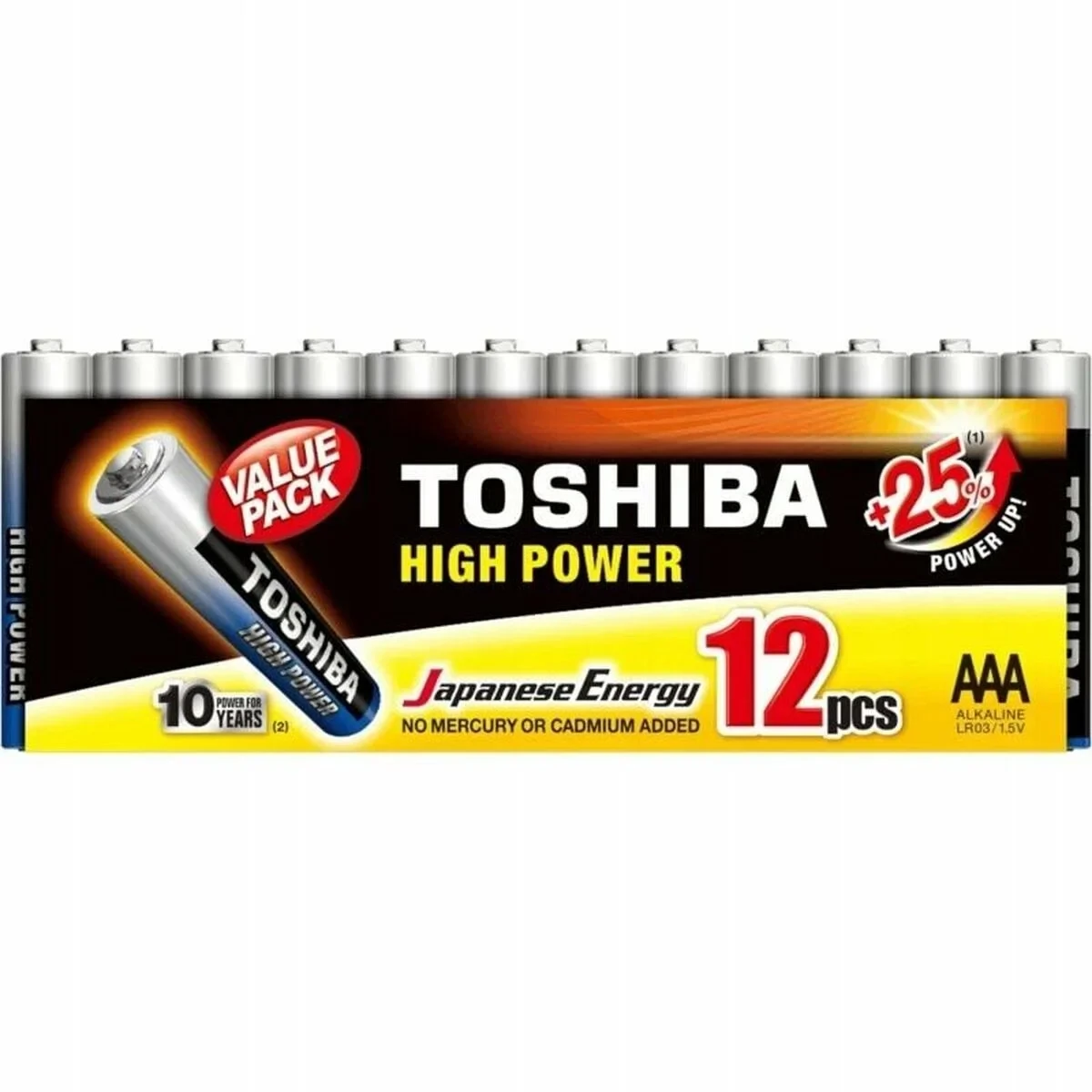 Pilas Toshiba High Power LR03 1,5 V AAA