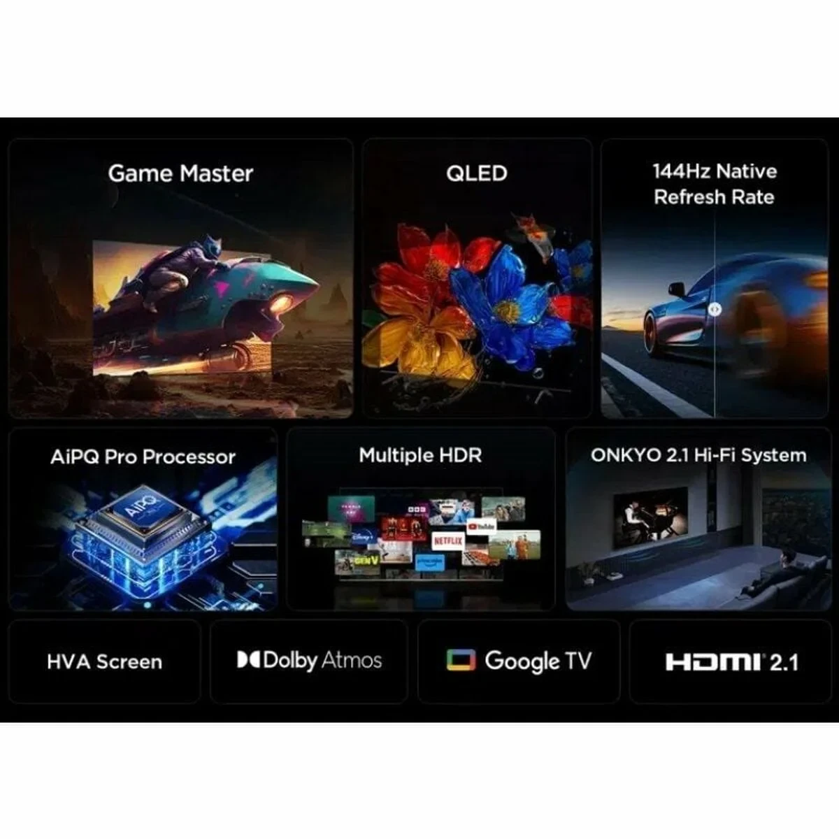 Smart TV TCL 65P8K 65" 4K Ultra HD LED HDR D-LED QLED