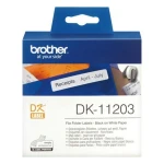 Etiquetas Brother DK-11203 Blanco Negro Negro/Blanco Papel