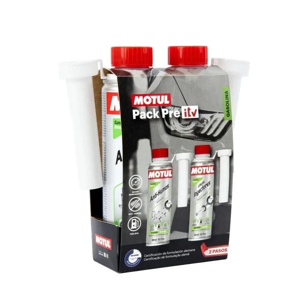 Limpiador de Inyectores Gasolina Pre-ITV Motul ZMTL111258 300 ml Gasolina Antihumos Gasolina