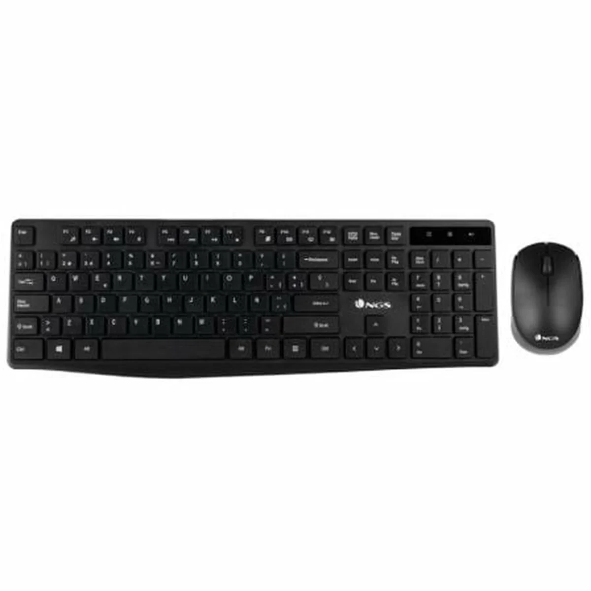 Teclado y Ratón Inalámbrico NGS NGSWIRELESSSETALLUREKIT Negro