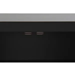 Mueble de TV DKD Home Decor Negro Oriental Blanco Dorado Blanco/Negro Metal Abeto Madera MDF 130 x 26 x 51 cm