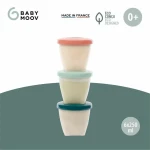 Set de Fiambreras Babymoov A004318 Blanco Multicolor 250 ml (6 Unidades)