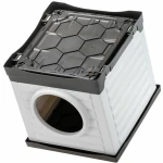Cama para mascota Ferplast PETVILLA 50 Resina Termoplástico 38,5 x 43 x 38,5 cm Blanco Gris
