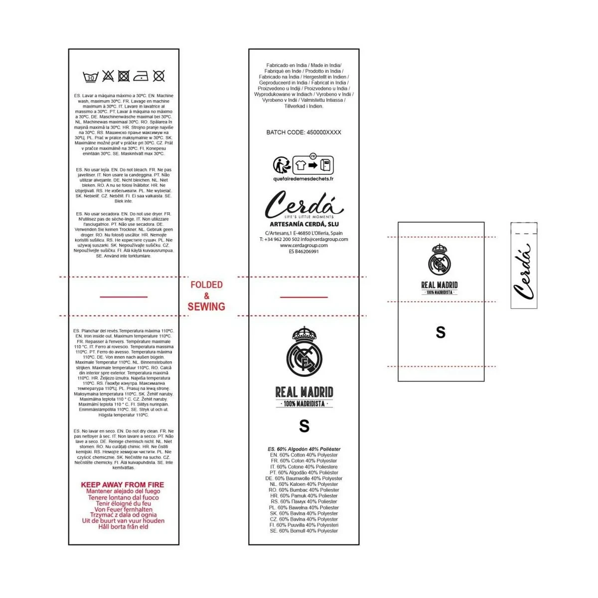 Pijama Real Madrid C.F. Blanco