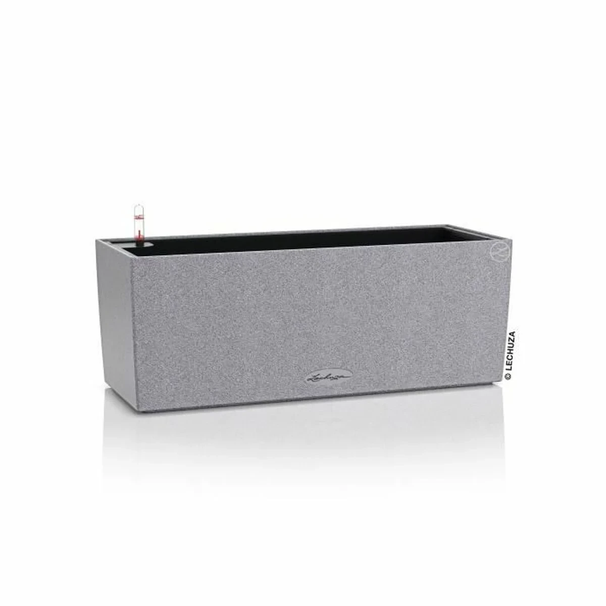 Jardinera Autorriego Lechuza Gris 50 x 19 x 19 cm Polipropileno Rectangular