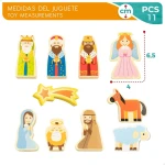 Belén de Navidad Woomax Madera Cartón 22 x 16 x 12 cm 11 Piezas