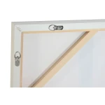 Lienzo Home ESPRIT Blanco Turquesa Abstracto Urbano 120 x 4 x 90 cm (2 Unidades)