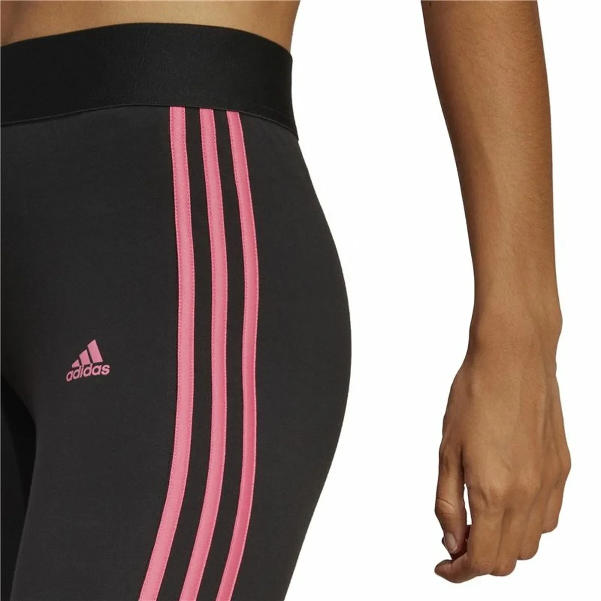 Mallas Deportivas de Mujer Adidas 3 Stripes Negro
