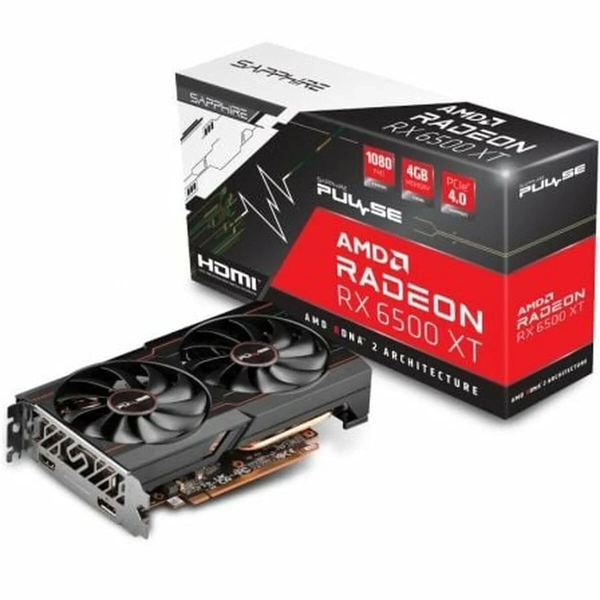 Tarjeta Gráfica Sapphire 11314-07-20G 4 GB GDDR6 AMD RADEON RX 6500
