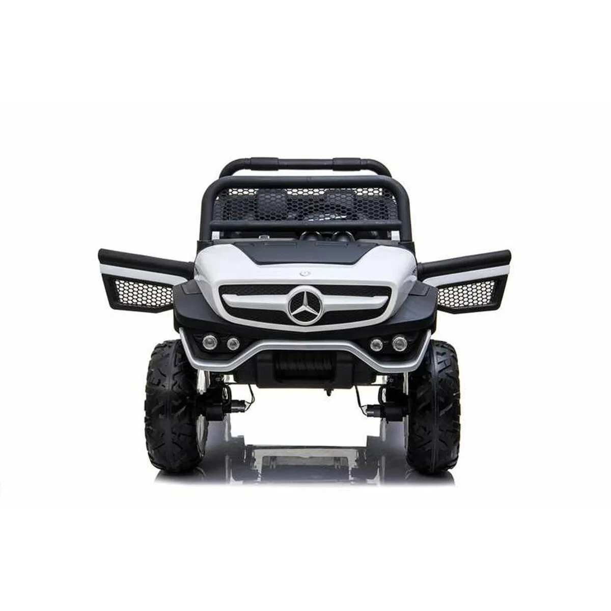 Coche Eléctrico para Niños Mercedes Benz Unimog Blanco 12 V