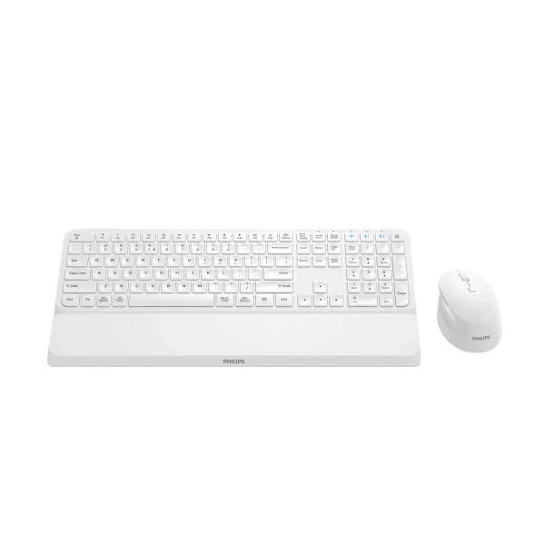 Ratón y Teclado Philips SPT6607W/16 Blanco QWERTY