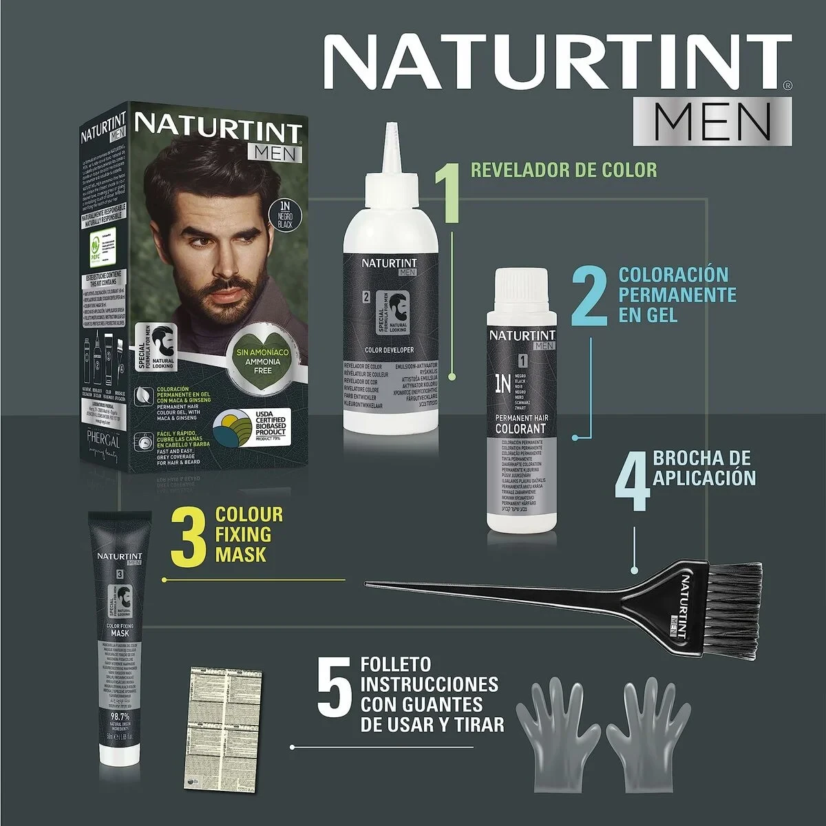 Tinte Permanente Naturtint NATURTINT MEN Nº 4n-Castano Natural