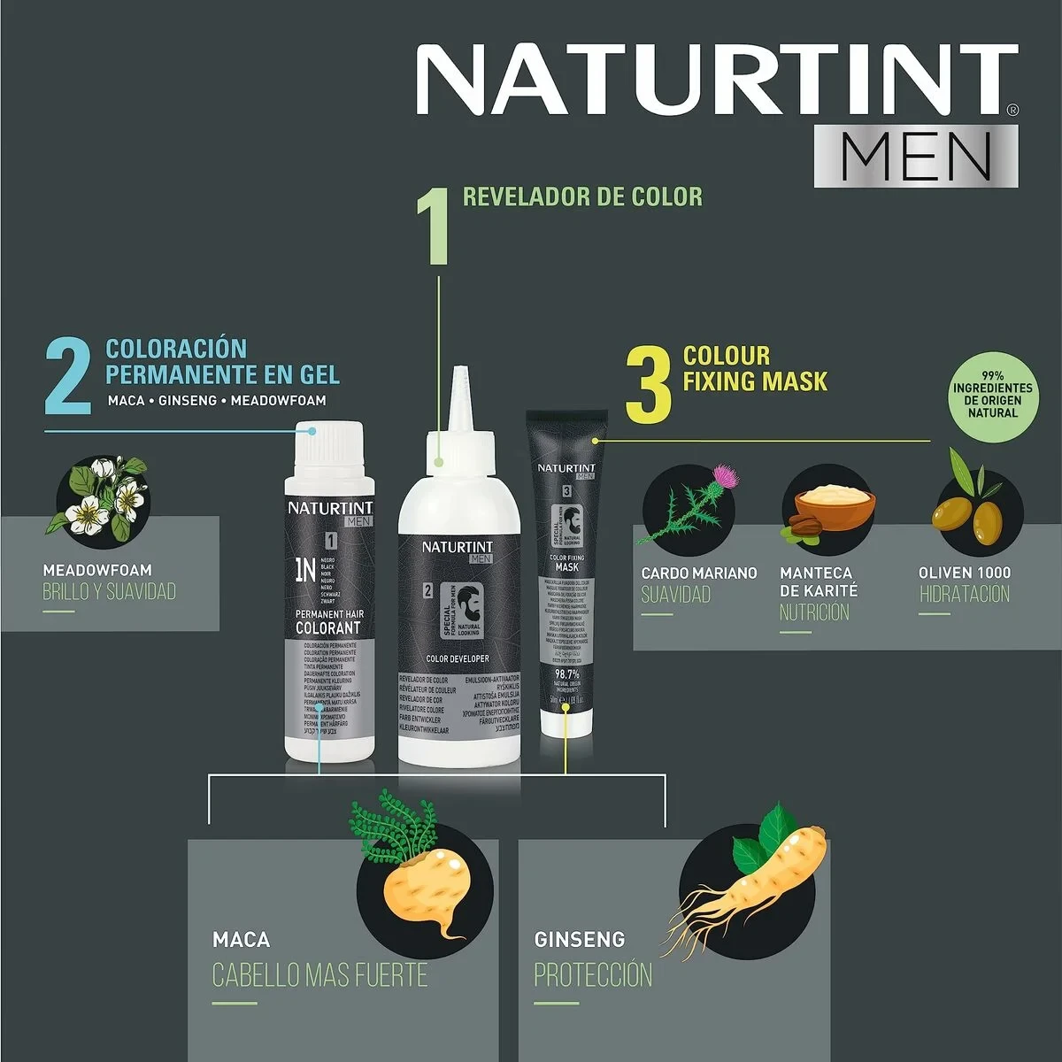 Tinte Permanente Naturtint NATURTINT MEN Nº 4n-Castano Natural