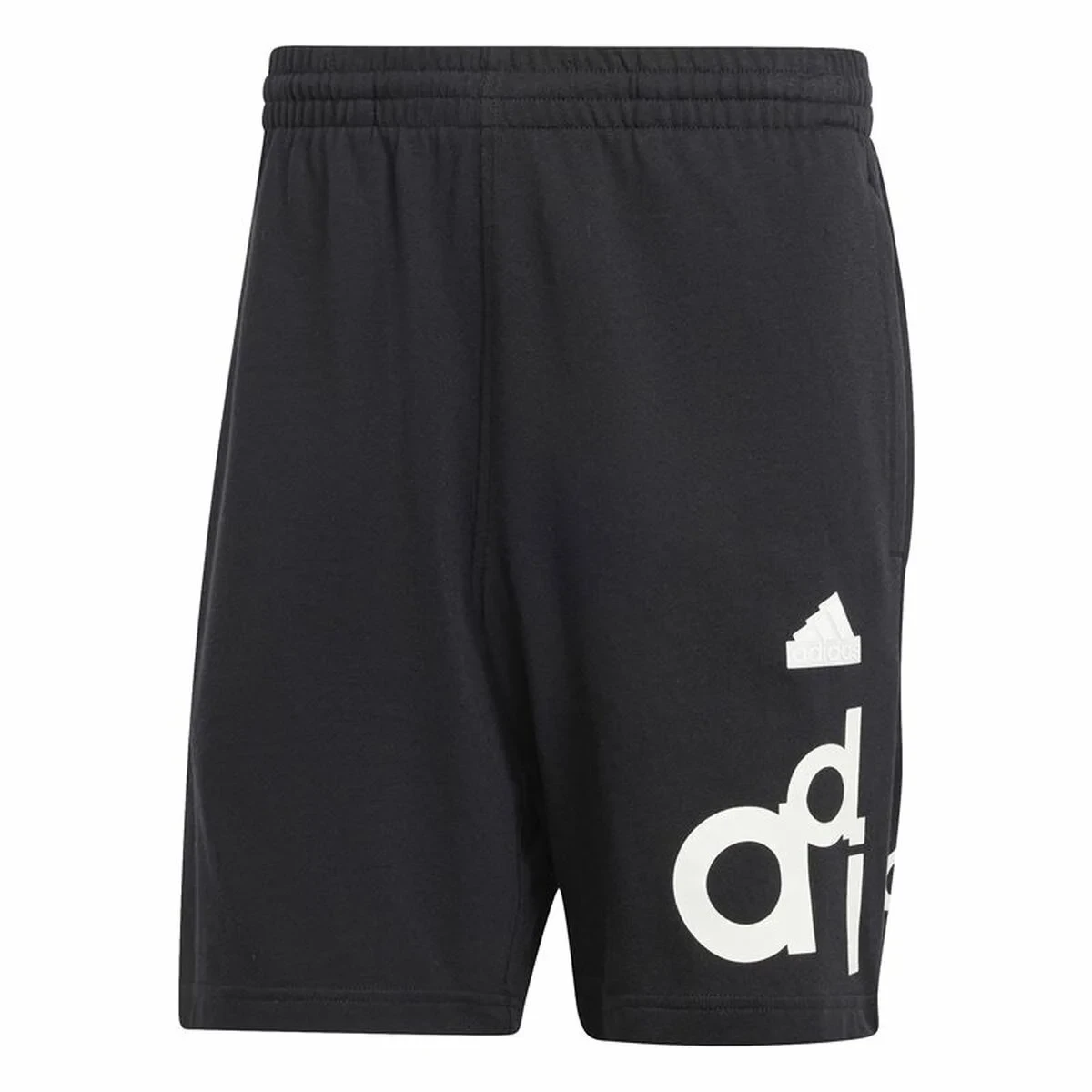 Pantalón Corto Deportivo Adidas Bl Short Q1 Graphic Negro