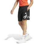 Pantalón Corto Deportivo Adidas Bl Short Q1 Graphic Negro