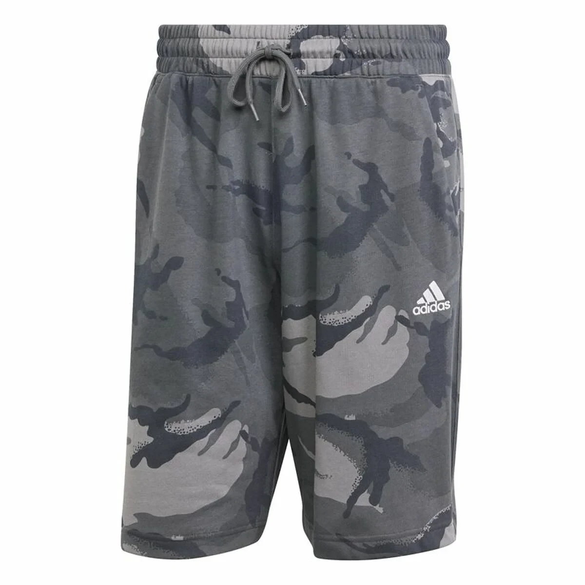 Pantalón Corto Deportivo Adidas Camo Gris