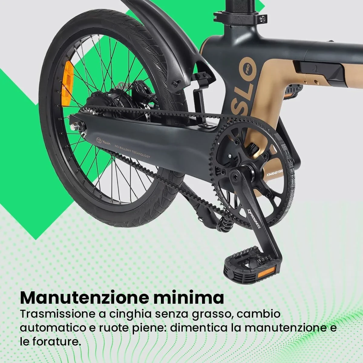 Bicicleta Eléctrica Youin BK1950 OSLO PRO Negro Dorado