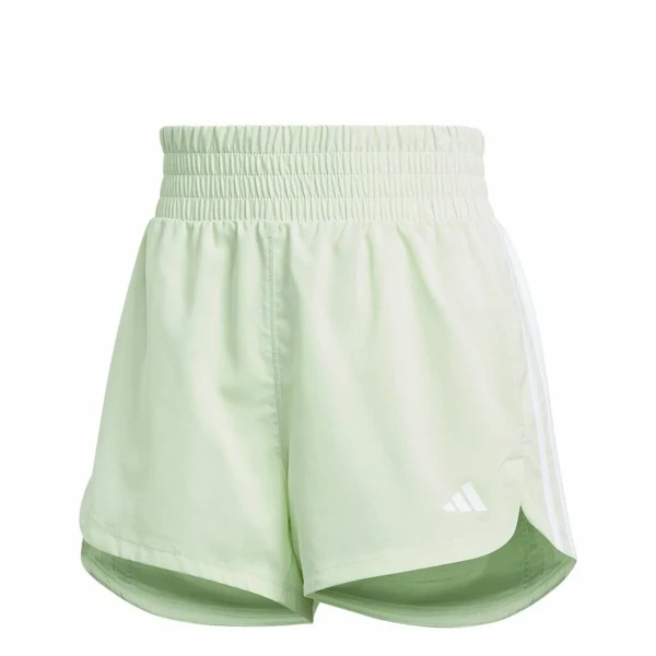 Pantalón Corto Deportivo Adidas Essentials Pacer Woven High Verde Verde Claro