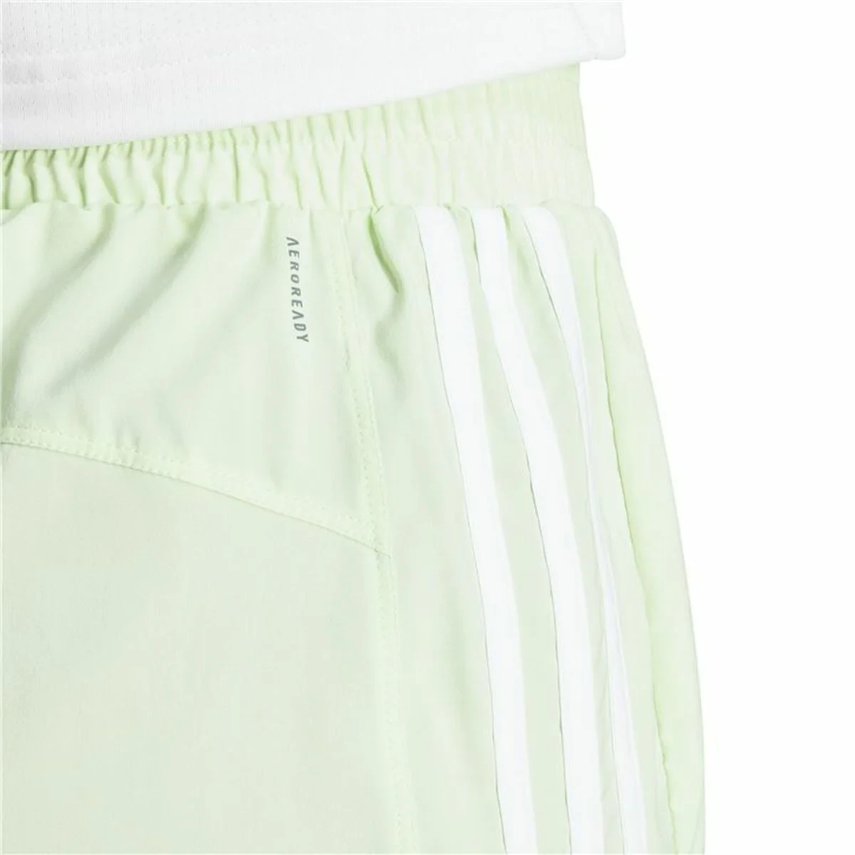 Pantalón Corto Deportivo Adidas Essentials Pacer Woven High Verde Verde Claro