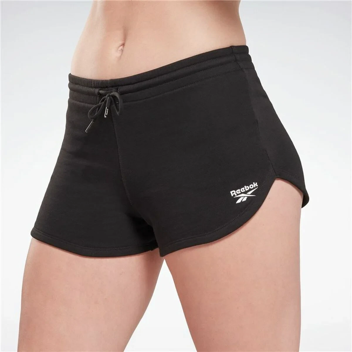 Pantalón Corto Deportivo Reebok Identity French Terry Short Negro