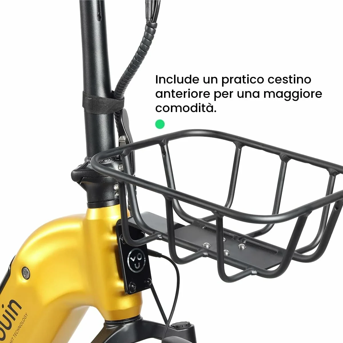 Bicicleta Eléctrica Youin BK1750 LUXOR II PRO A/N Amarillo 250 W