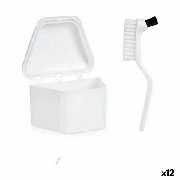 Set para Dentaduras Postizas Berilo Blanco Polipropileno (12 Unidades)