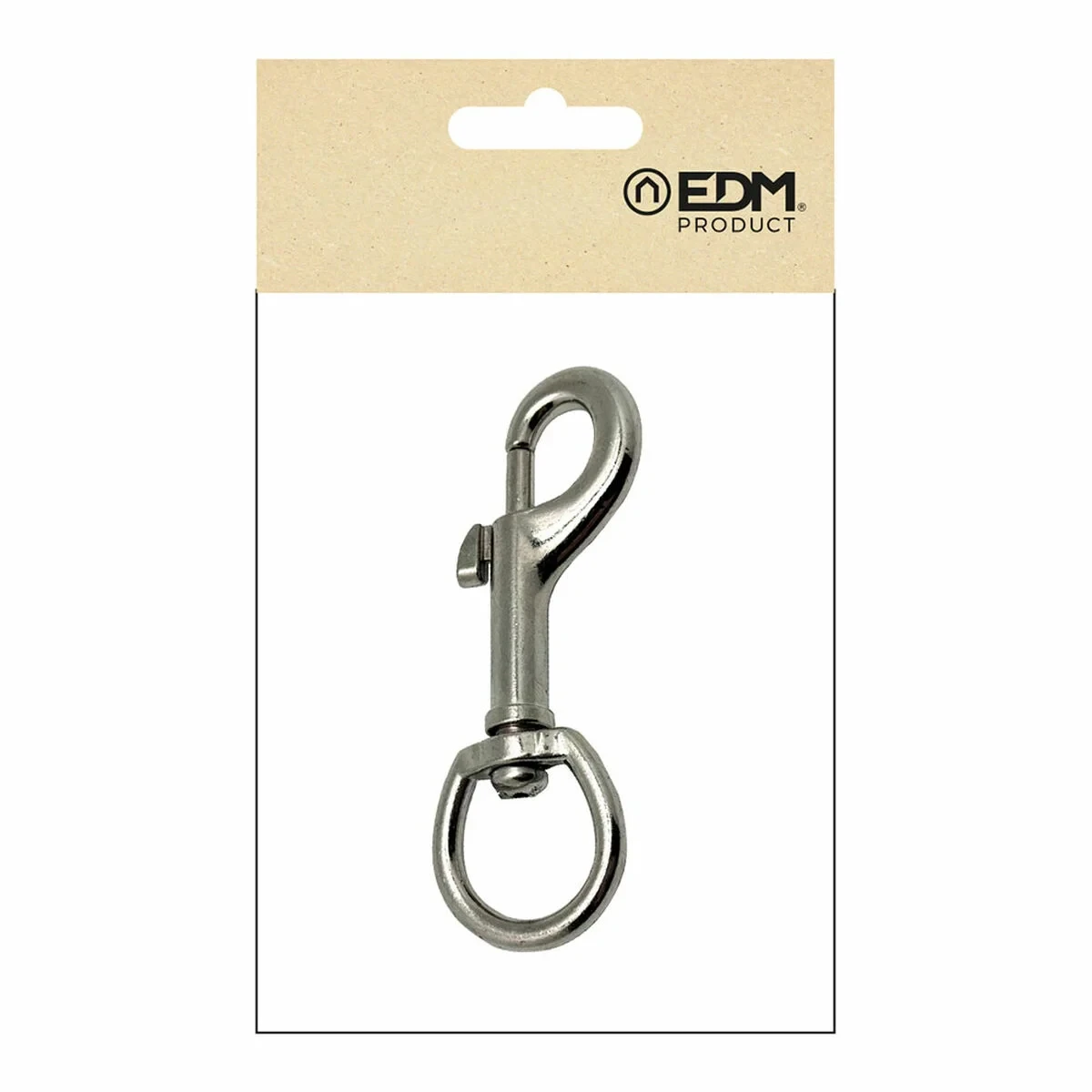 Mosquetón EDM 86057 msq05 Acero 82 mm Plateado