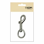Mosquetón EDM 86056 Acero 80 mm Plateado