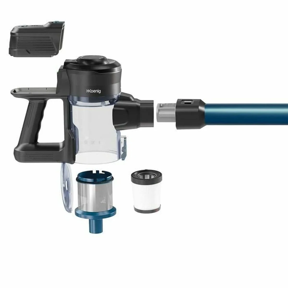 Aspirador Escoba Hkoenig 150 W 0,8 L