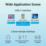 Adaptador USB-C a Jack 3.5 mm Vention BGPHY