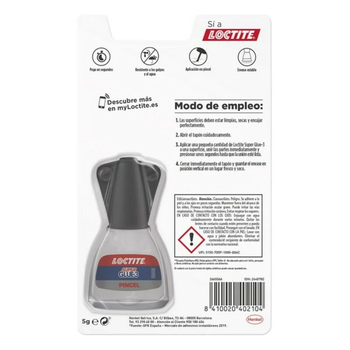 Pegamento Loctite Super Glue-3 Pincel