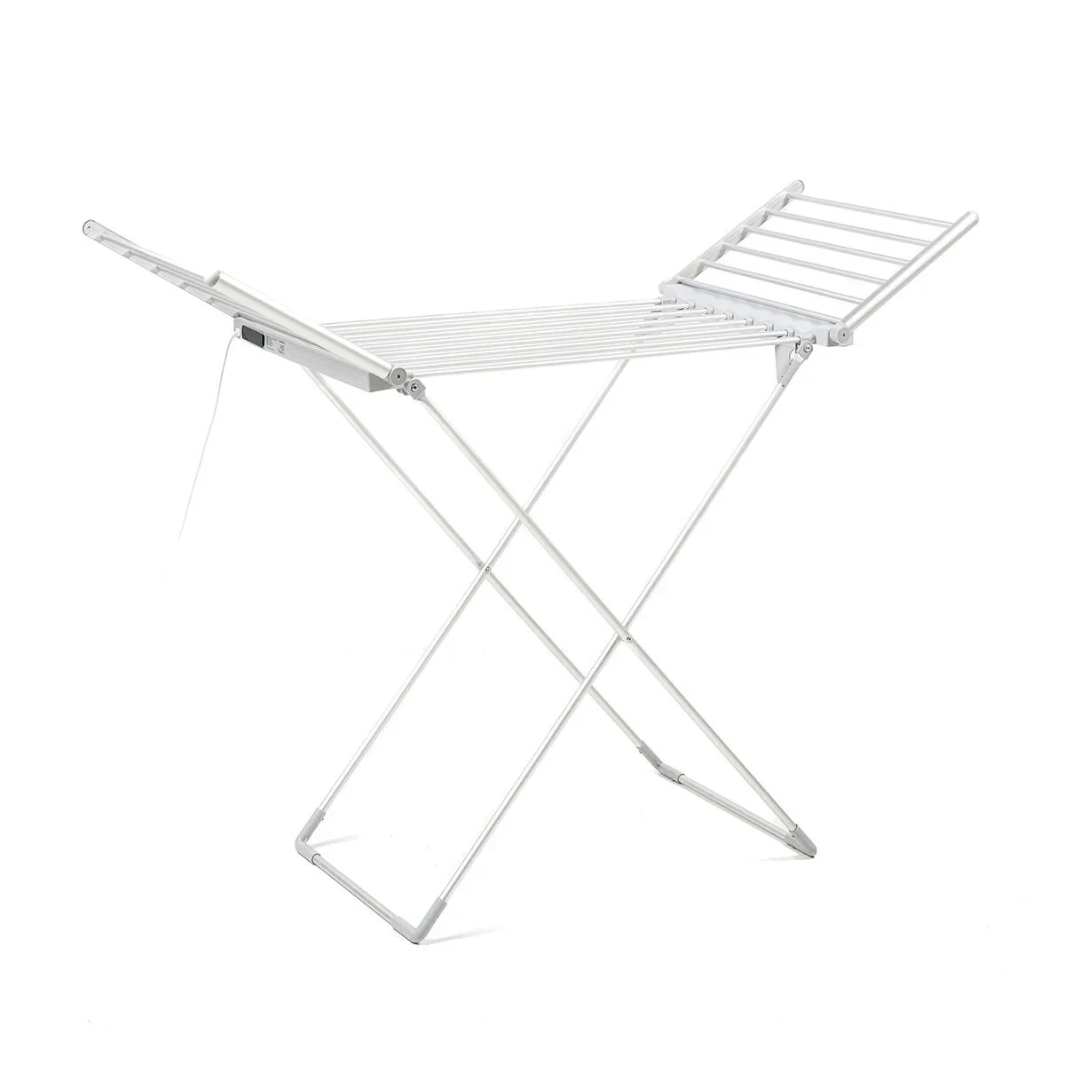 Tendedero Eléctrico Plegable con Alas, Pantalla Táctil, Temporizador y Control de Temperatura Warmmat InnovaGoods 230 W 20 Barra