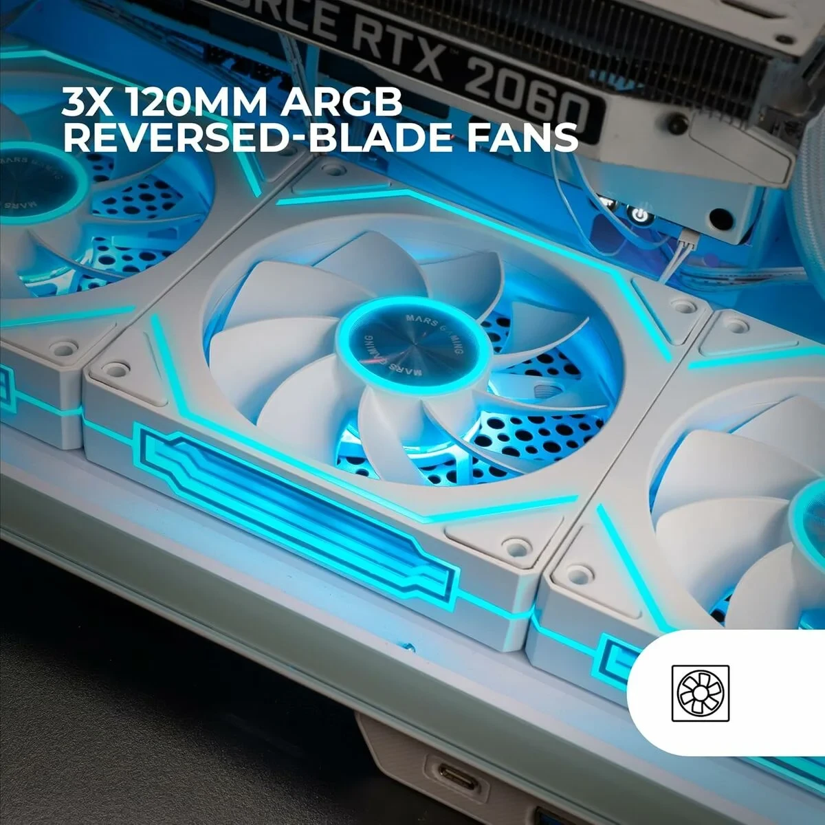 Ventilador de CPU Mars Gaming MF-LINKFINITYKIT2R