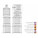 Barrera de seguridad WEBABY MOBI Blanco 73-80 cm