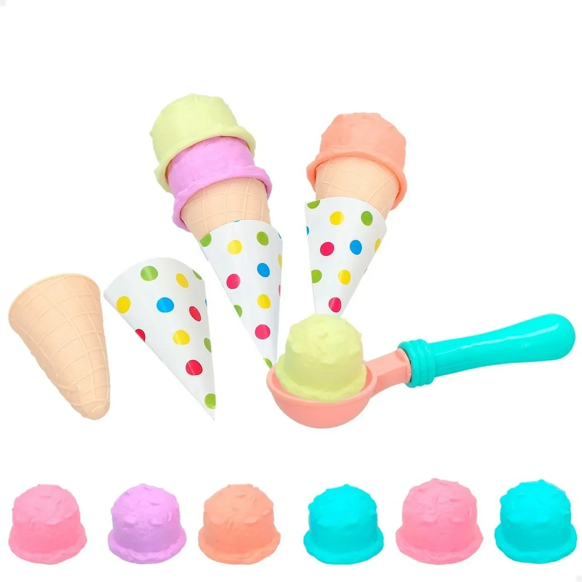 Set de Alimentos de Juguete Colorbaby Helado 17 Piezas (12 Unidades)