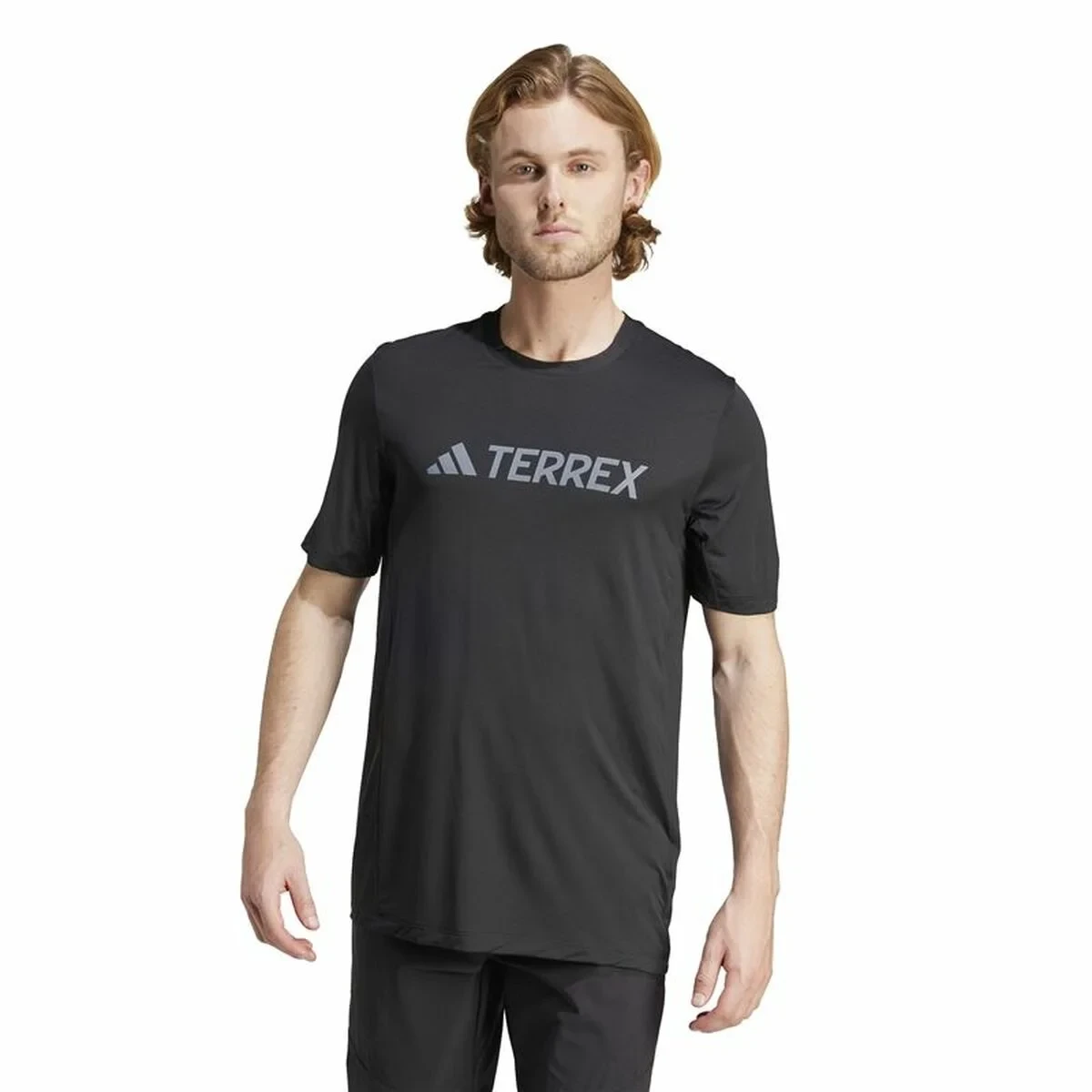 Camiseta de Manga Corta Hombre Adidas Mt Log Tech Negro