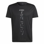 Camiseta de Manga Corta Hombre Adidas Agr Shirt Negro