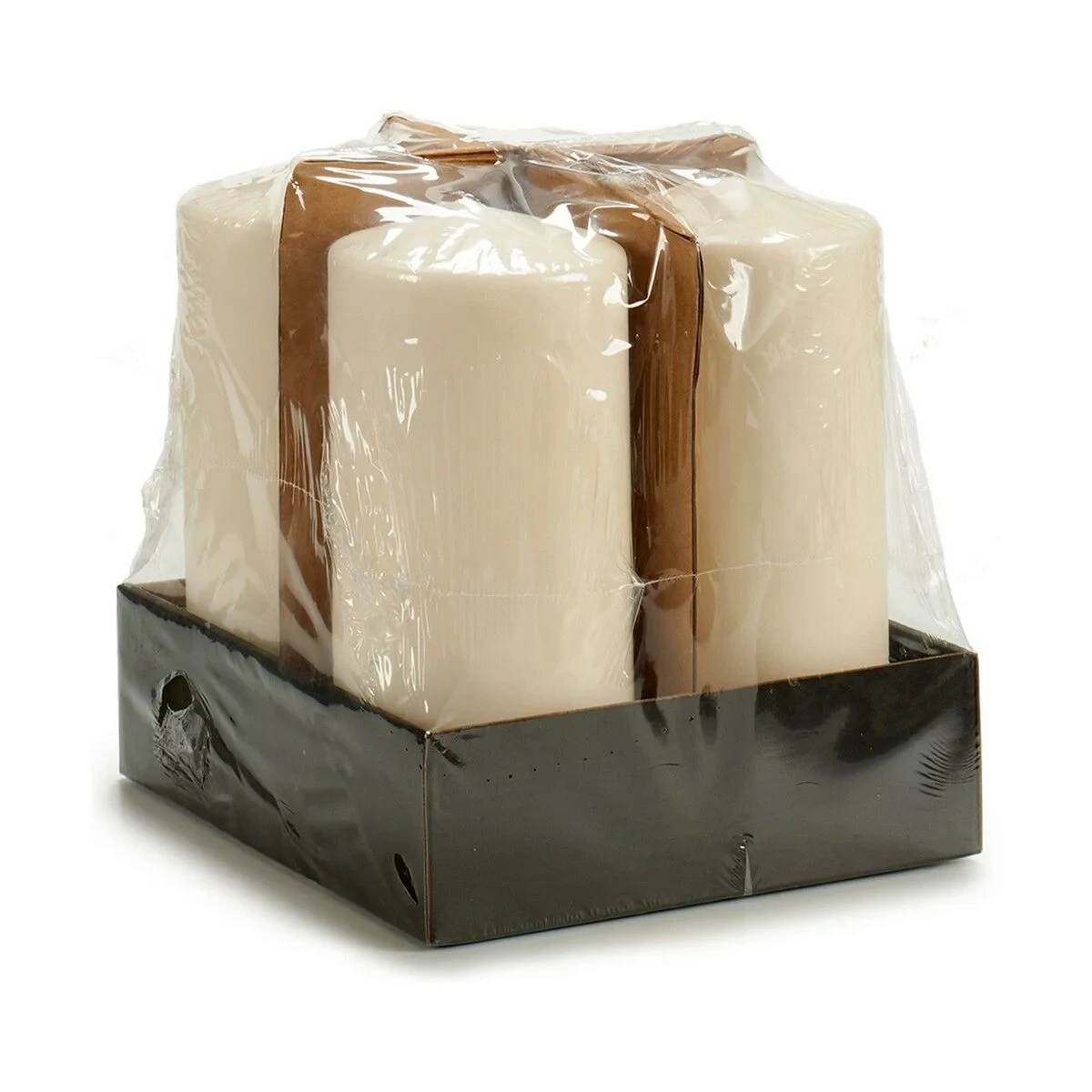 Vela Acorde Crema 9 x 20 x 9 cm 8,7 x 20 x 8,7 cm (4 Unidades)