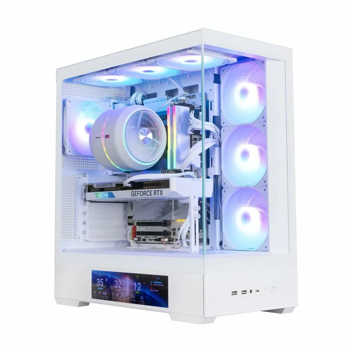 Caja Semitorre ATX Zalman P40 DS WHITE Blanco