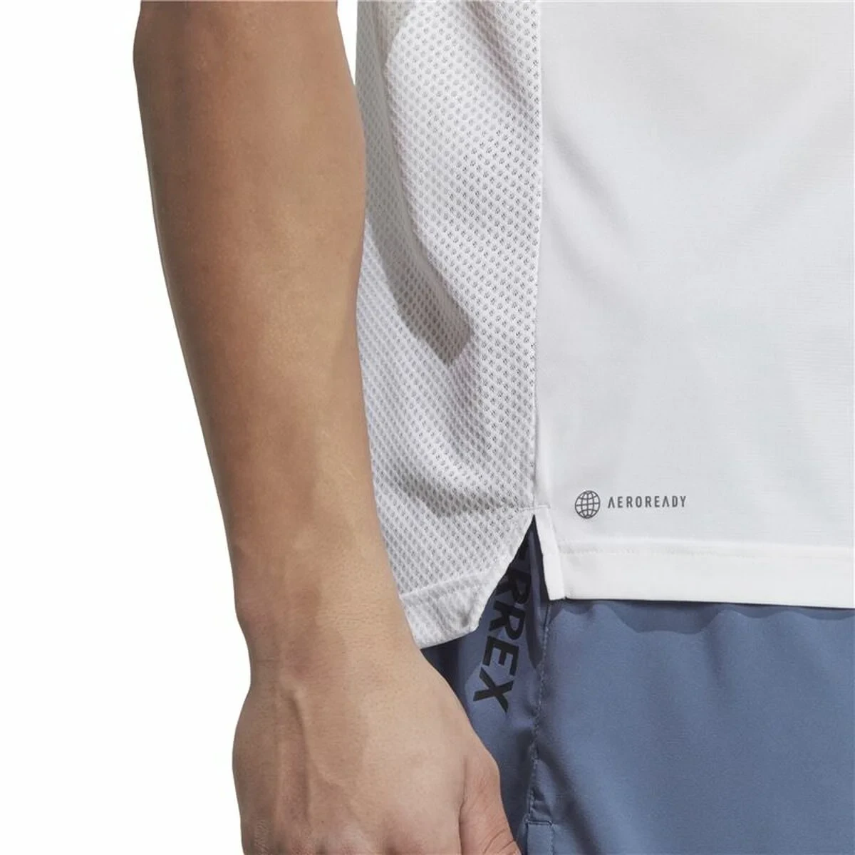 Camiseta de Manga Corta Hombre Adidas Agr Shirt Blanco