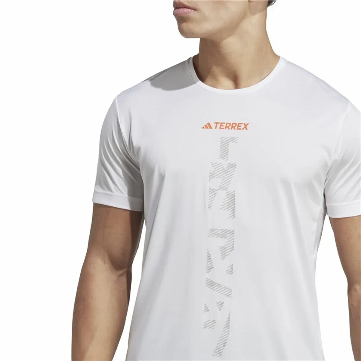 Camiseta de Manga Corta Hombre Adidas Agr Shirt Blanco
