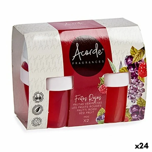 Set de Ambientadores Acorde Frutos rojos Gel (24 Unidades)