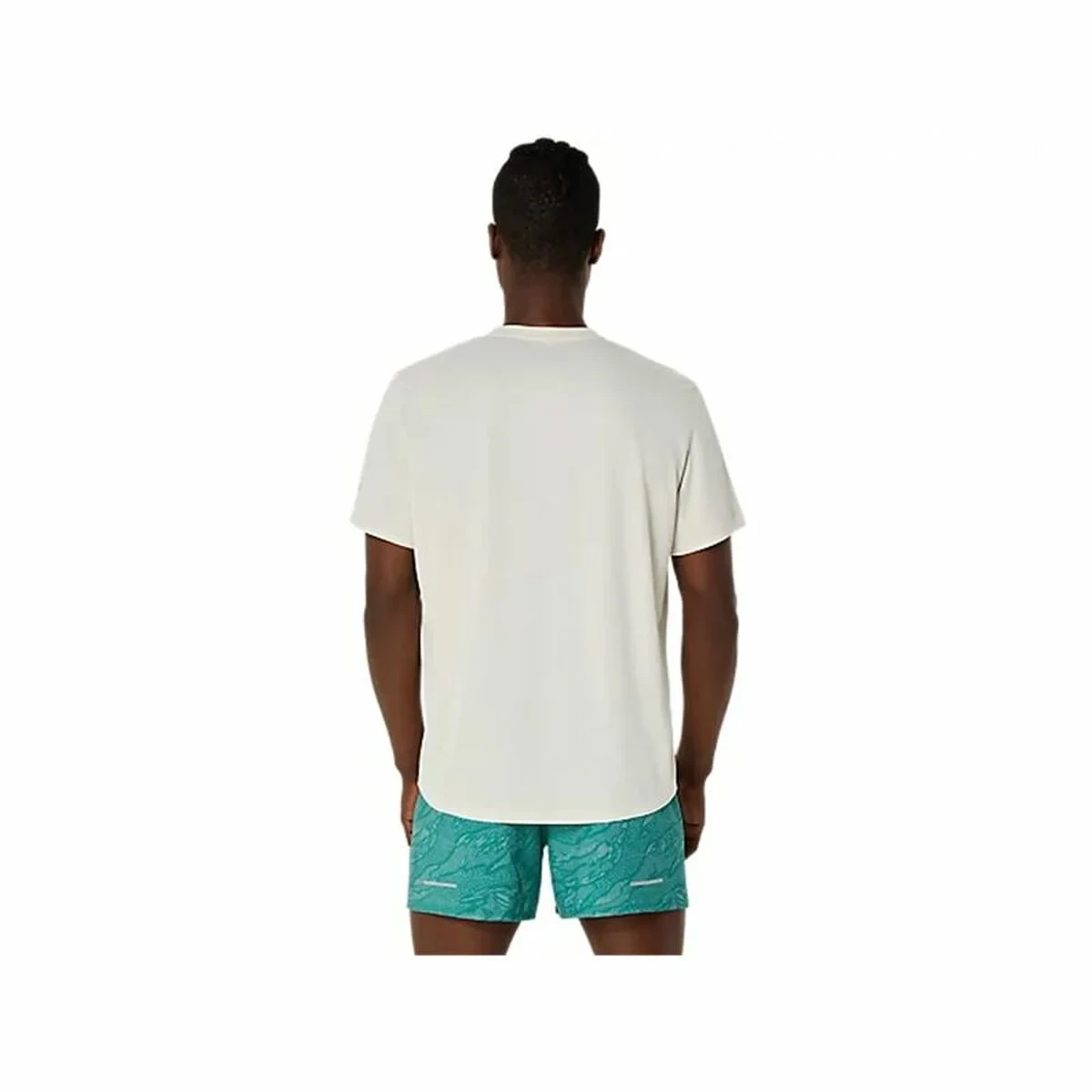 Camiseta de Manga Corta Hombre Asics Fujitrail Logo Ss Top Blanco