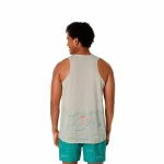 Camiseta de Tirantes Hombre Asics Fujitrail Singlet Gris Gris claro