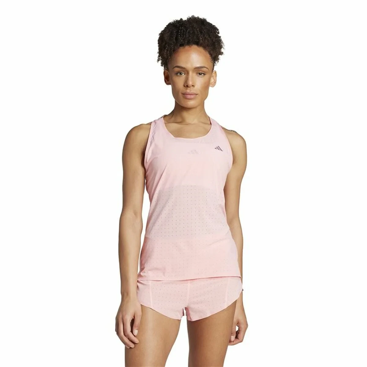 Camiseta de Manga Corta Hombre Adidas Adizero Rosa