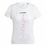 Camiseta de Manga Corta Hombre Adidas Terrex Agravic Blanco