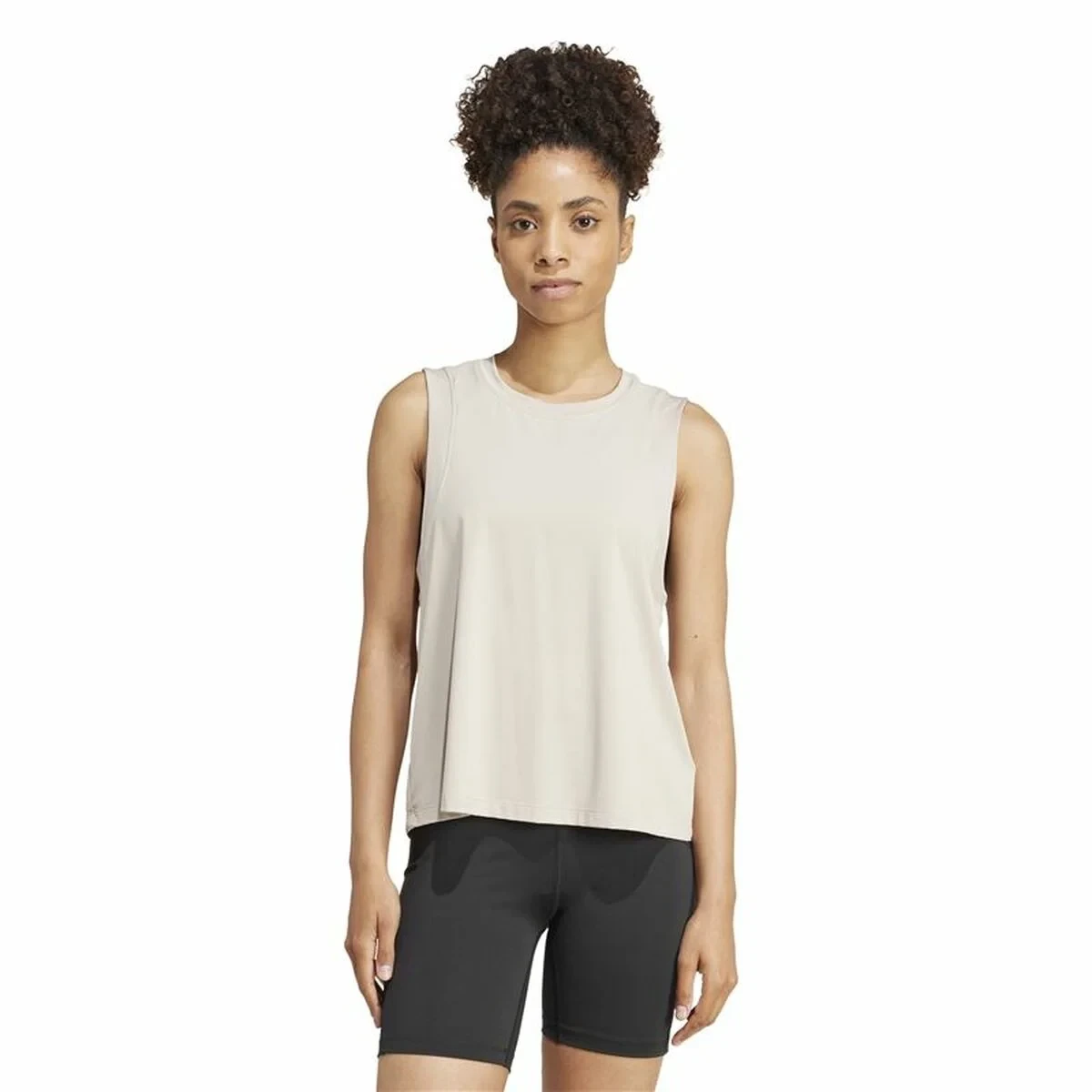 Camiseta de Tirantes Mujer Adidas Studio Beige