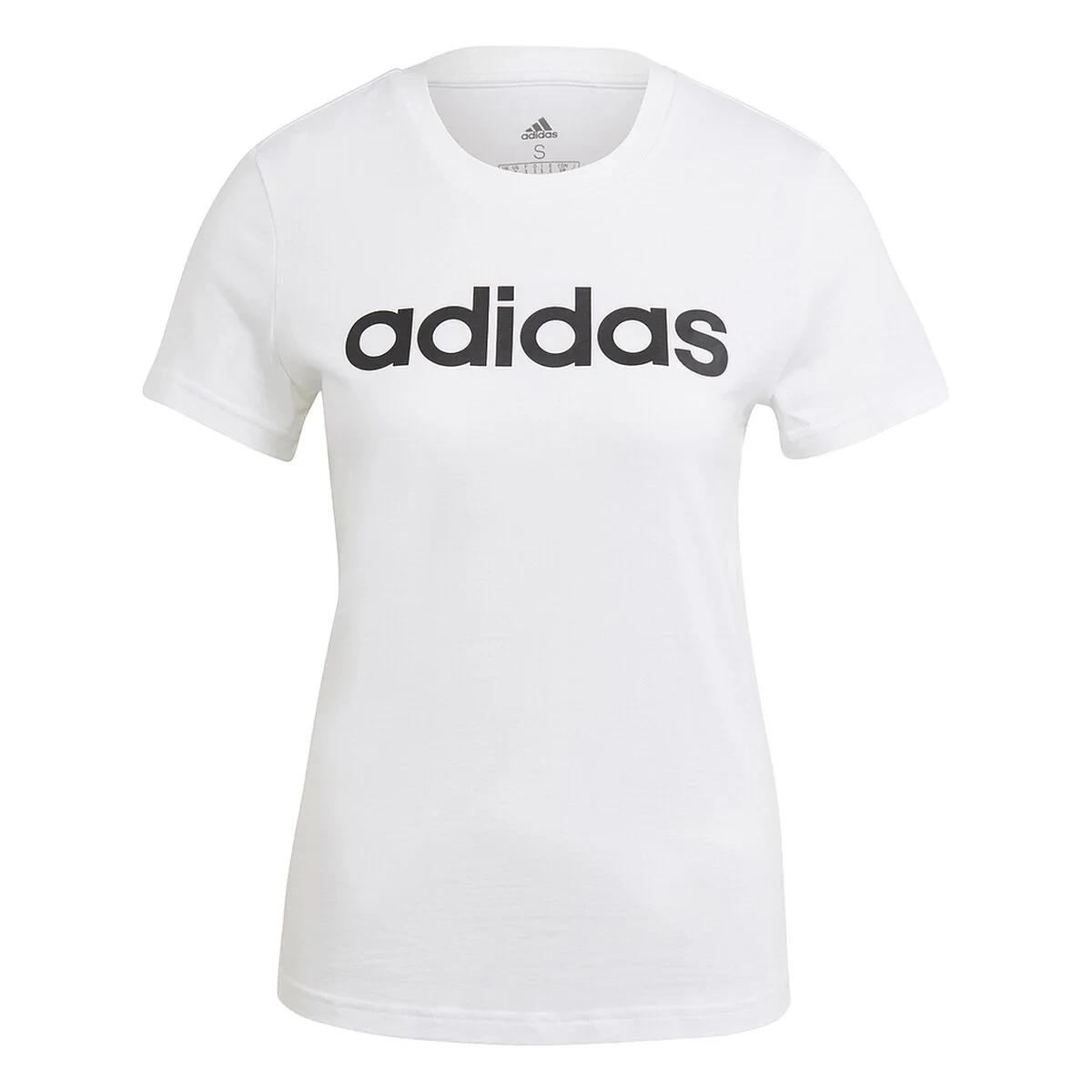 Camiseta de Manga Corta Mujer Adidas Blanco