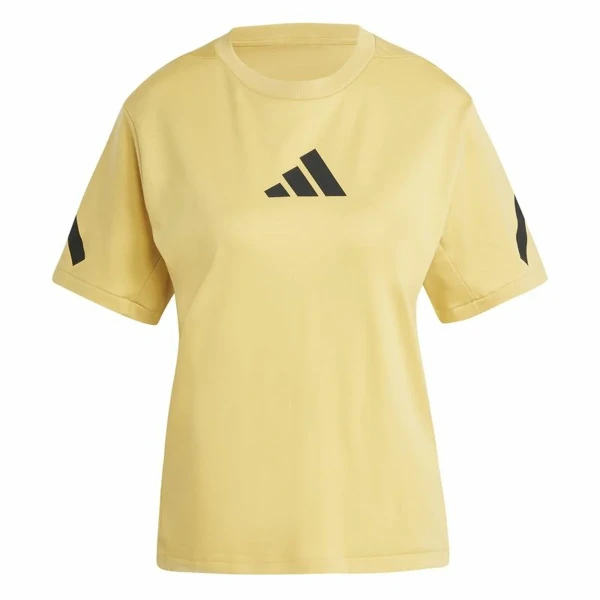 Camiseta de Manga Corta Mujer Adidas Z.N.E. Amarillo